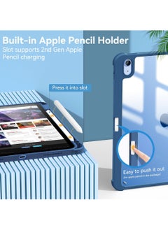 Rock Pow Case for iPad (A16) 11th 11 inch 2025 Gen iPad 11 Case/Case For iPad 10th Gen Case 2022 iPad 10 Case Trifold Stand Clear Transparent Shell Back with Pencil Holder Smart Cover for 11" iPad 11th 2025/10.9"iPad 10th Gen 2022  - Image 3