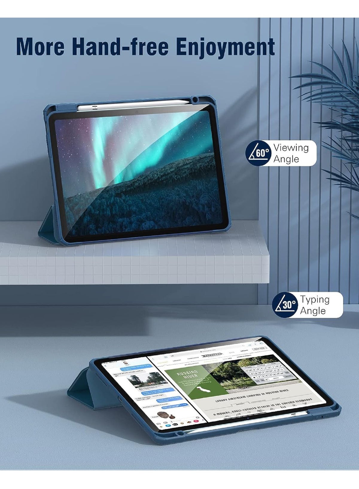 Rock Pow iPad Case for 11th Gen 11inch / 10th Gen 10.9inch - Blue
