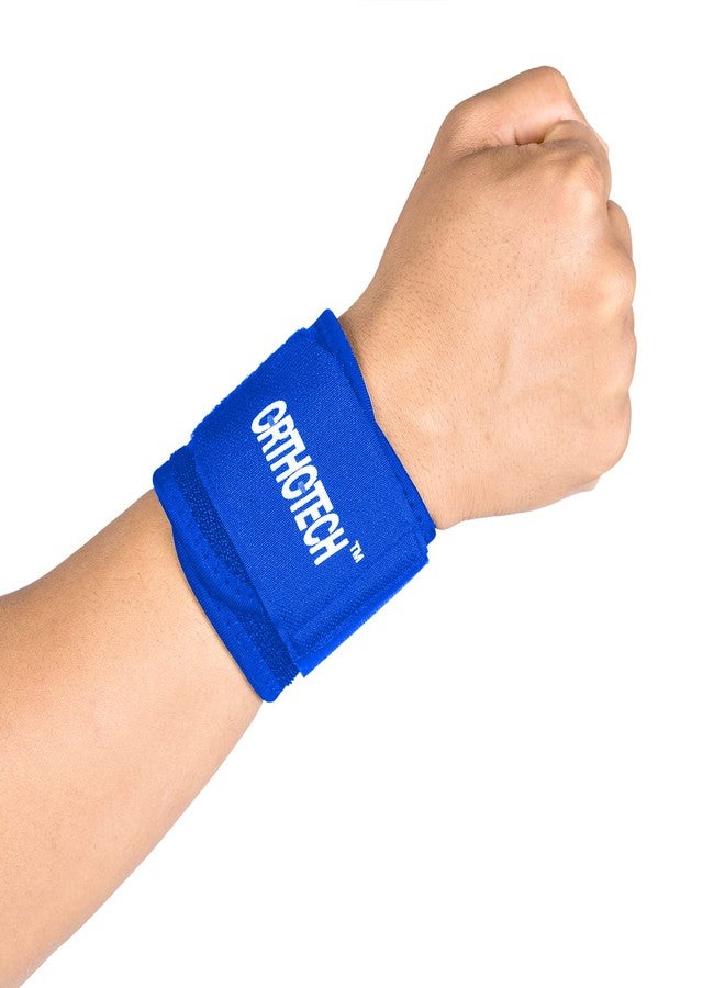 Orthotech Neoprene Gym Wrist Support For Men & Women, Strap For Pain Relief, Wrist Supporter For Gym & Sport Activities,Gym Accessories For Men For Hand Grip & Wrist Support,Free Size - Image 1