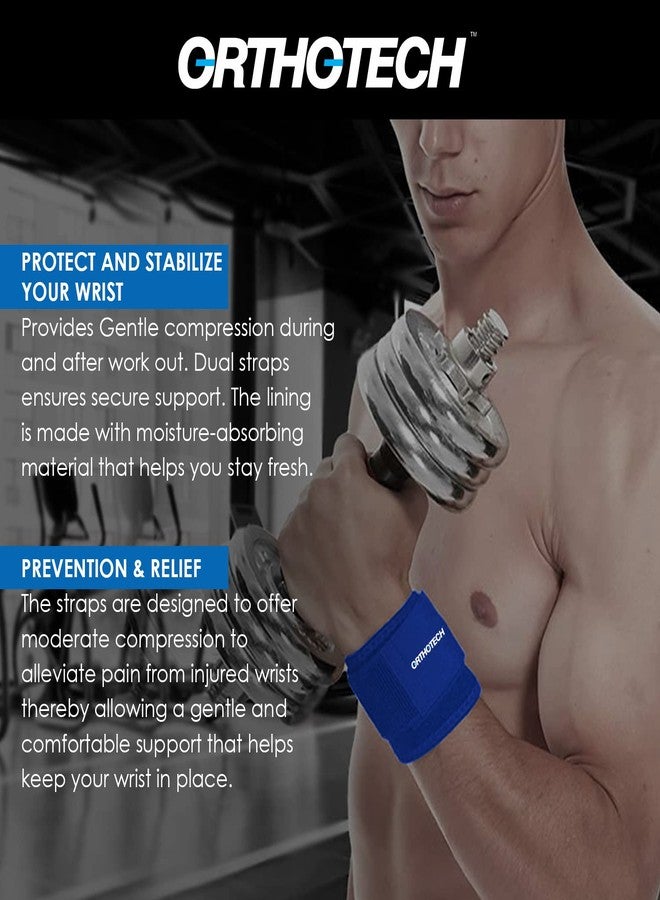 Orthotech Neoprene Gym Wrist Support For Men & Women, Strap For Pain Relief, Wrist Supporter For Gym & Sport Activities,Gym Accessories For Men For Hand Grip & Wrist Support,Free Size - Image 5