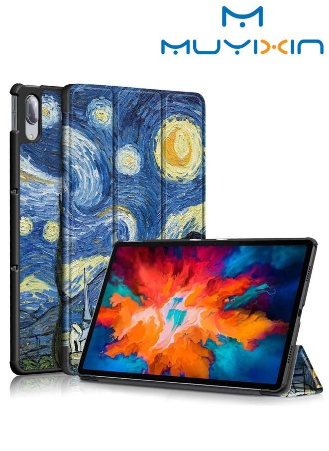 مويكسين - جراب لهاتف Lenovo Tab P11 Plus TB-J616 قشرة صلبة من الجلد PU - Image 1