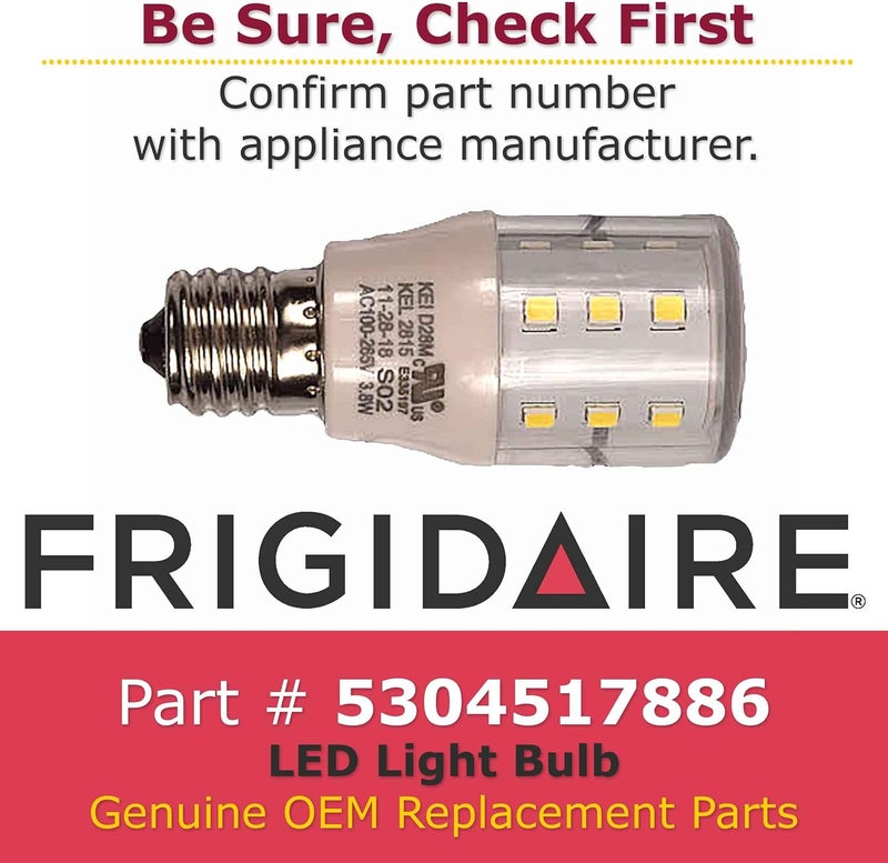 FRIGIDAIRE ضوء LED أبيض من فريجيدير 5304517886 أصلي - Image 3