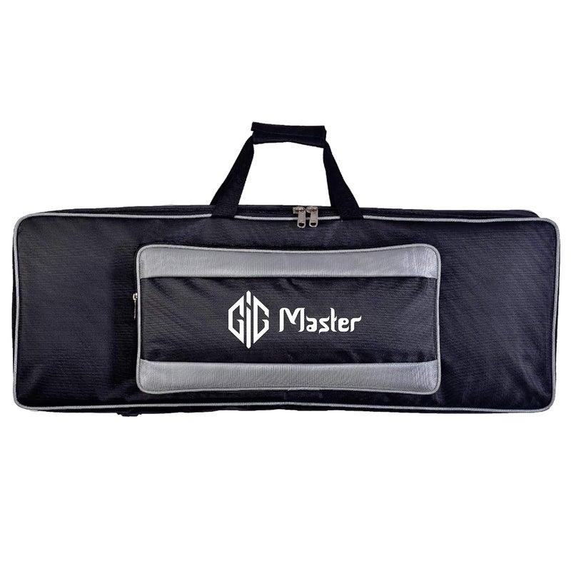 GIG Master حقيبة/غطاء/ظهرية للبيانو ولوحة المفاتيح لنوفايشن لانشكي 49MK2 49 مفتاح مع جيب أمامي (أسود مع خط رمادي) - Image 2