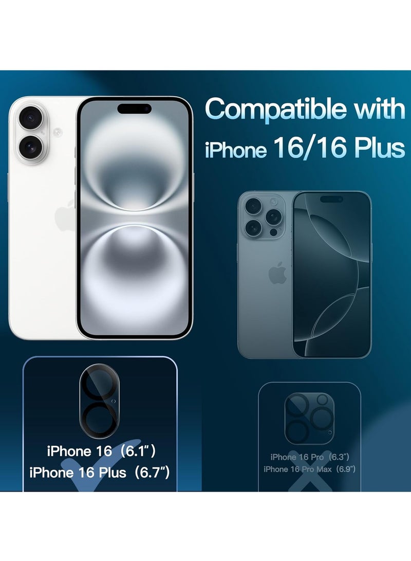 ELTRAZONE JETech Camera Lens Protector for iPhone 16 (6.1-Inch) – Case Friendly, Night Shot Compatible, HD Clear, 3-Pack - Image 2