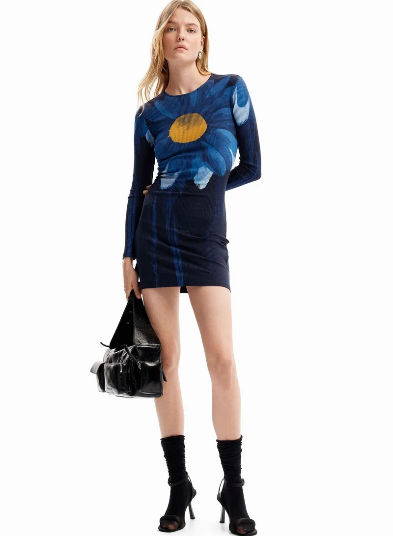 ديسيجوال Ribbed Daisy Dress