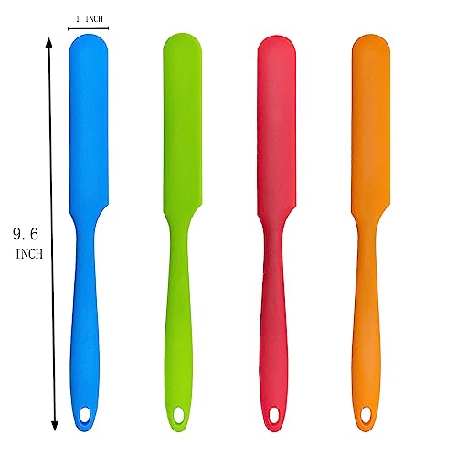 zYoung 4 Pcs Silicone Spatula Set Heat Resistant Cake Cream Butter Spatulas Mixing Batter Scraper Non-Stick Flexible Baking Cooking Tool - Image 2