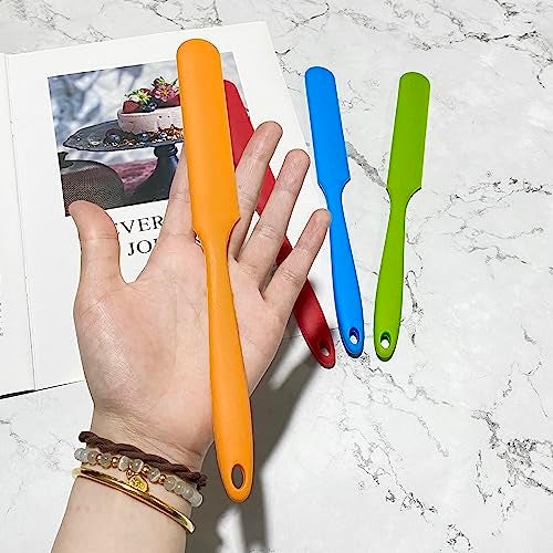 zYoung 4 Pcs Silicone Spatula Set Heat Resistant Cake Cream Butter Spatulas Mixing Batter Scraper Non-Stick Flexible Baking Cooking Tool - Image 3