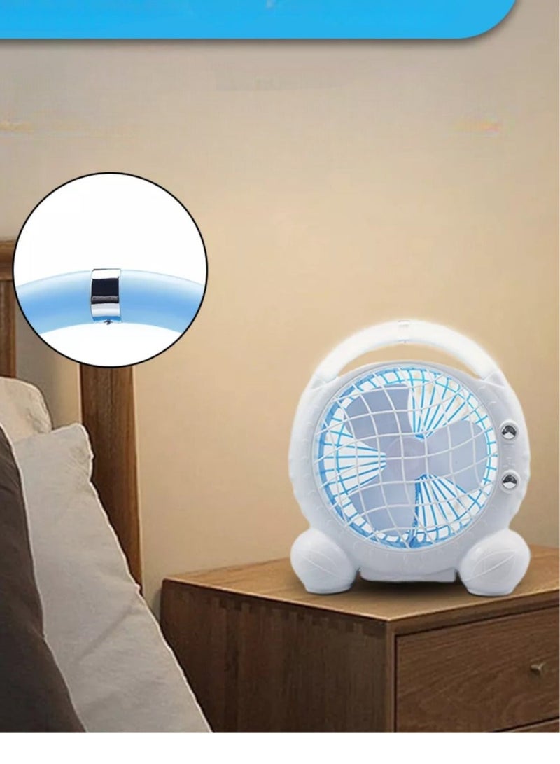Toy Box USB Desktop Fan With Led Light Personal Small Fan for Home Office Car Outdoor Travel - Image 2