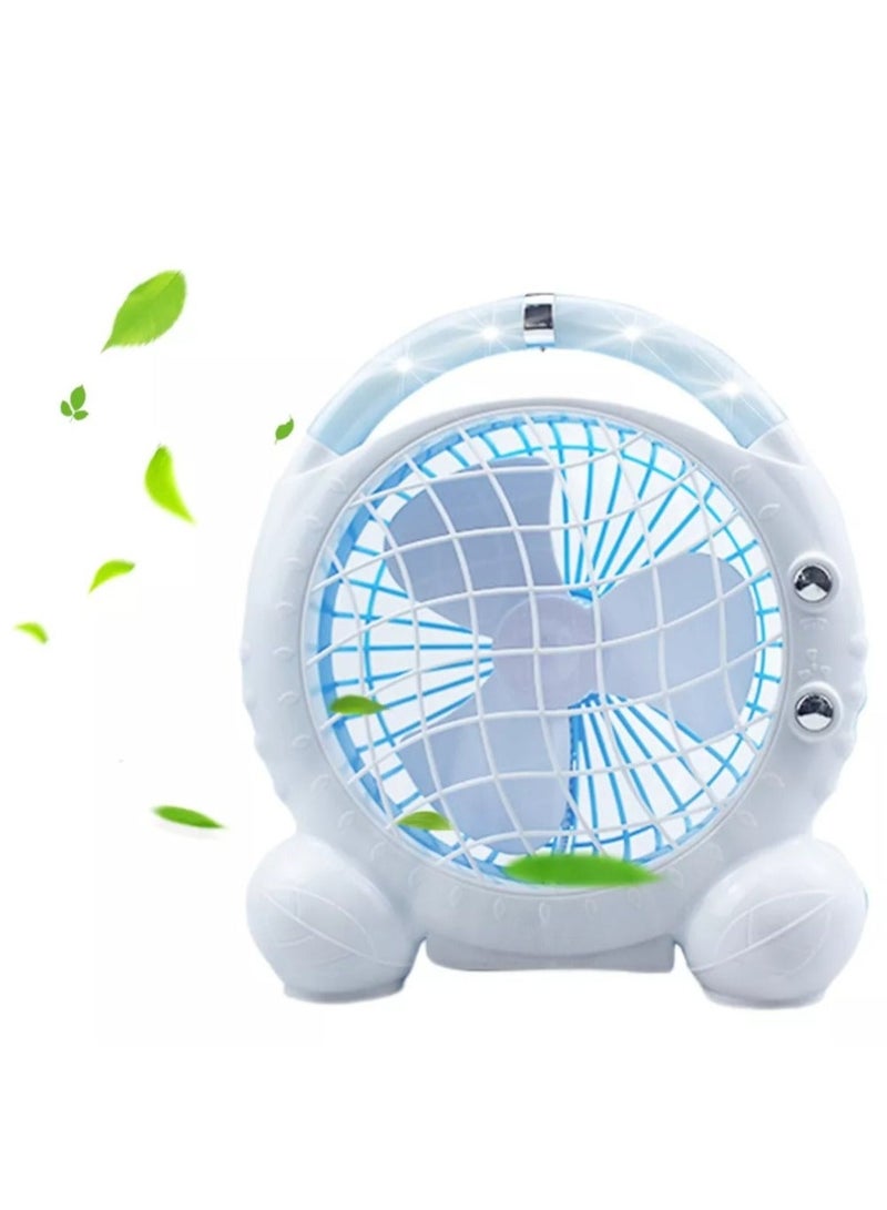 Toy Box USB Desktop Fan With Led Light Personal Small Fan for Home Office Car Outdoor Travel - Image 1