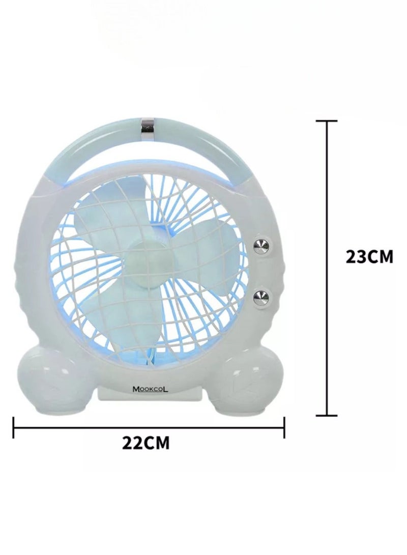 Toy Box USB Desktop Fan With Led Light Personal Small Fan for Home Office Car Outdoor Travel - Image 4
