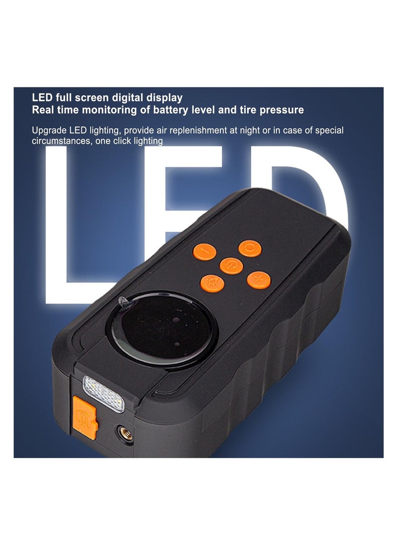 Jump Starter, Power Pack Quick Inflation Jump Start Battery Pack for Car Motorcycle E-bikes, 12V LED Full Screen Display - Image 3