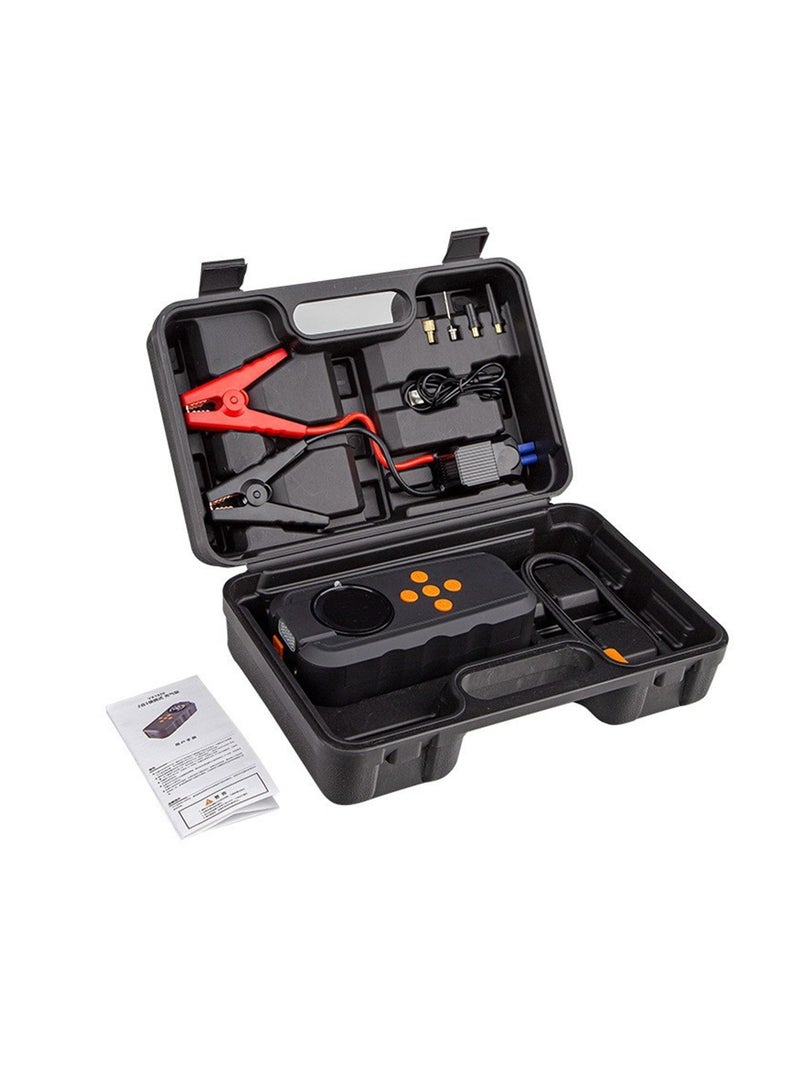 Jump Starter, Power Pack Quick Inflation Jump Start Battery Pack for Car Motorcycle E-bikes, 12V LED Full Screen Display - Image 1