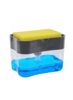 Beauenty Soap Pump Dispenser and Sponge for your Kitchen Liquid Dish Washing Dispenser Grey  - Image 4