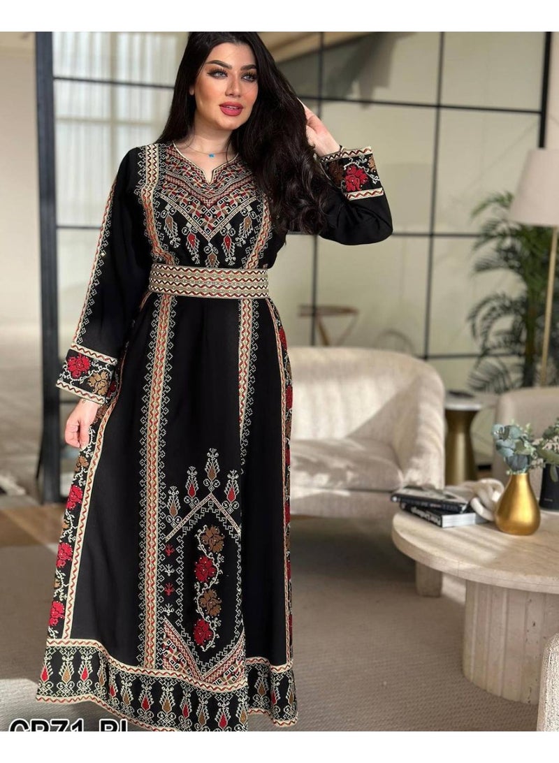 Royal Jalabiya, embroidered with luxury and authenticity. 3396  - Image 1