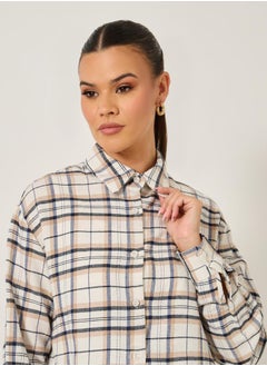 Oversized Checked Collared Longline Shirt - pzsku/ZFC0BB33D9B5A640E0549Z/45/_/1738970605/a475c2bf-204d-41a1-9a3c-8cd8f4365a03