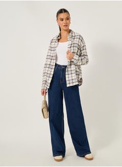 Oversized Checked Collared Longline Shirt - pzsku/ZFC0BB33D9B5A640E0549Z/45/_/1738970630/6fd65984-1cf5-4512-b9dd-43fe08e10d21