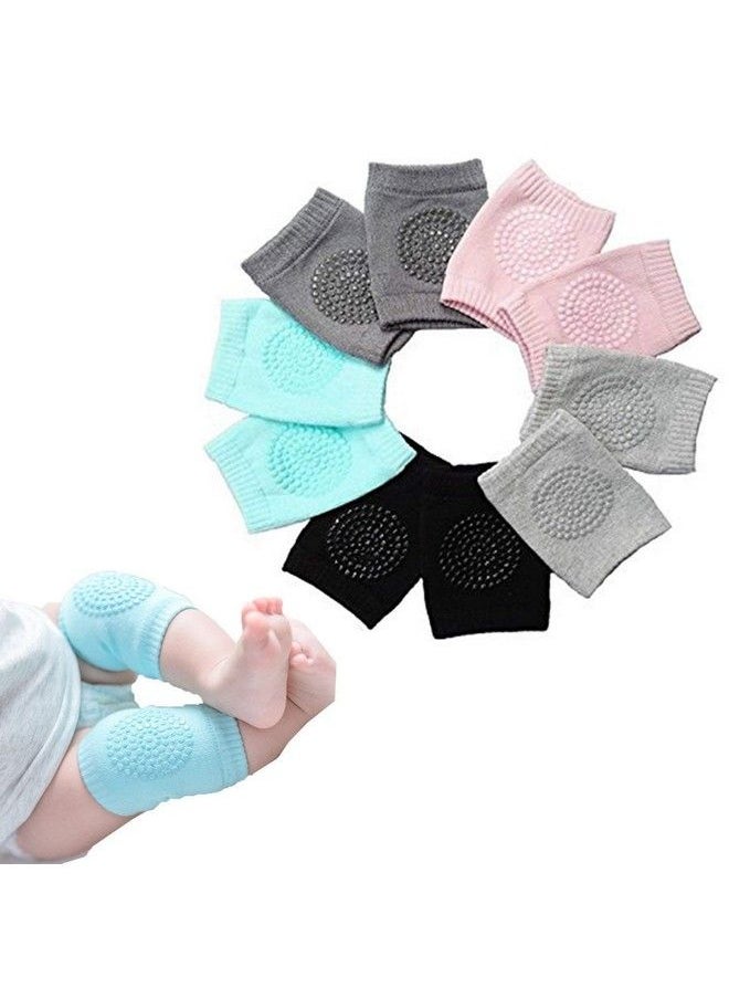 TOPHAVEN Baby Crawling Anti Slip Knee Pads Unisex Clothing Accessories Toddler Leg Warmer Safety Protective Cover Toddlers Learn To Socks Children Short Knee Pads(Pack Of 3 Multicolor)  - Image 1