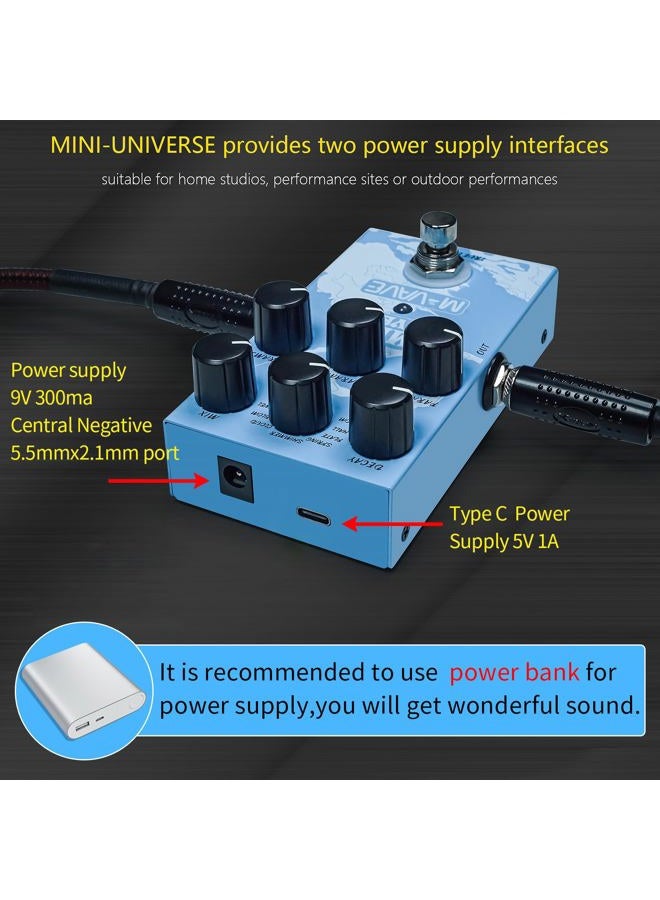 M-VAVE Guitar Pedal Reverb Innovation Unique Sound 9 Effects Reverb Universe Pure Digital Pedals - Image 4