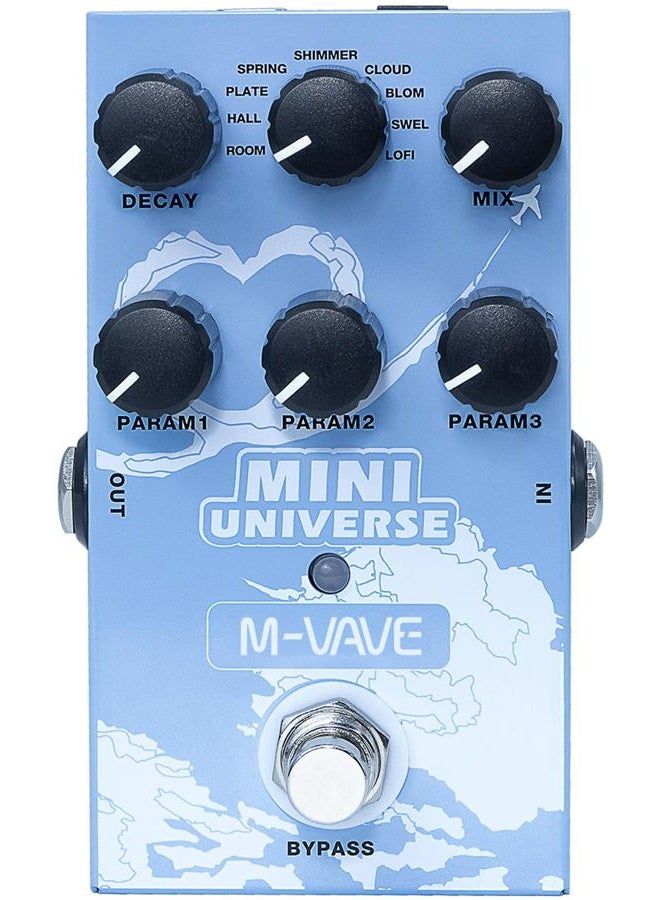 M-VAVE Guitar Pedal Reverb Innovation Unique Sound 9 Effects Reverb Universe Pure Digital Pedals - Image 1