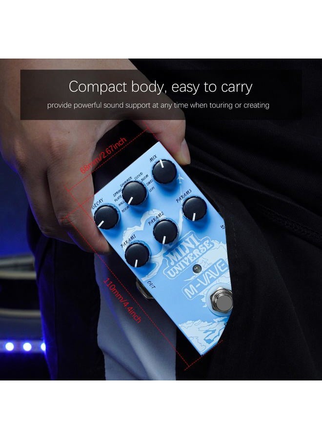 M-VAVE Guitar Pedal Reverb Innovation Unique Sound 9 Effects Reverb Universe Pure Digital Pedals - Image 5