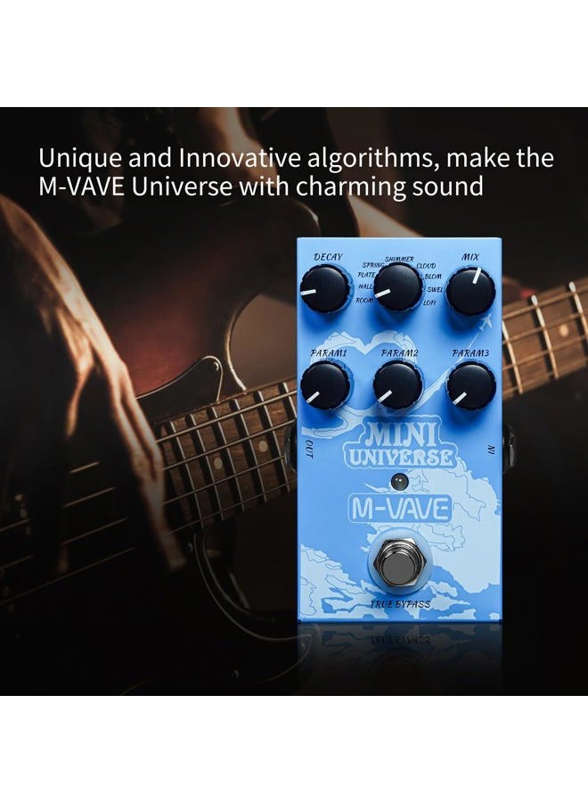 M-VAVE Guitar Pedal Reverb Innovation Unique Sound 9 Effects Reverb Universe Pure Digital Pedals - Image 3