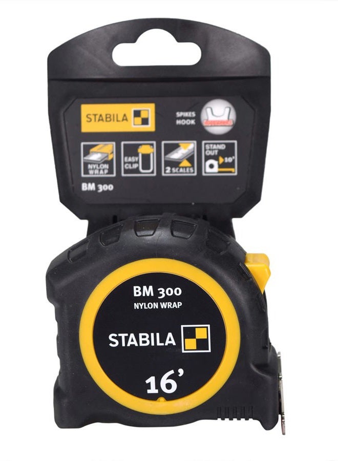 STABILA Pocket Measure Tape Bm 300 16 Ft Imperial Scale - Image 1
