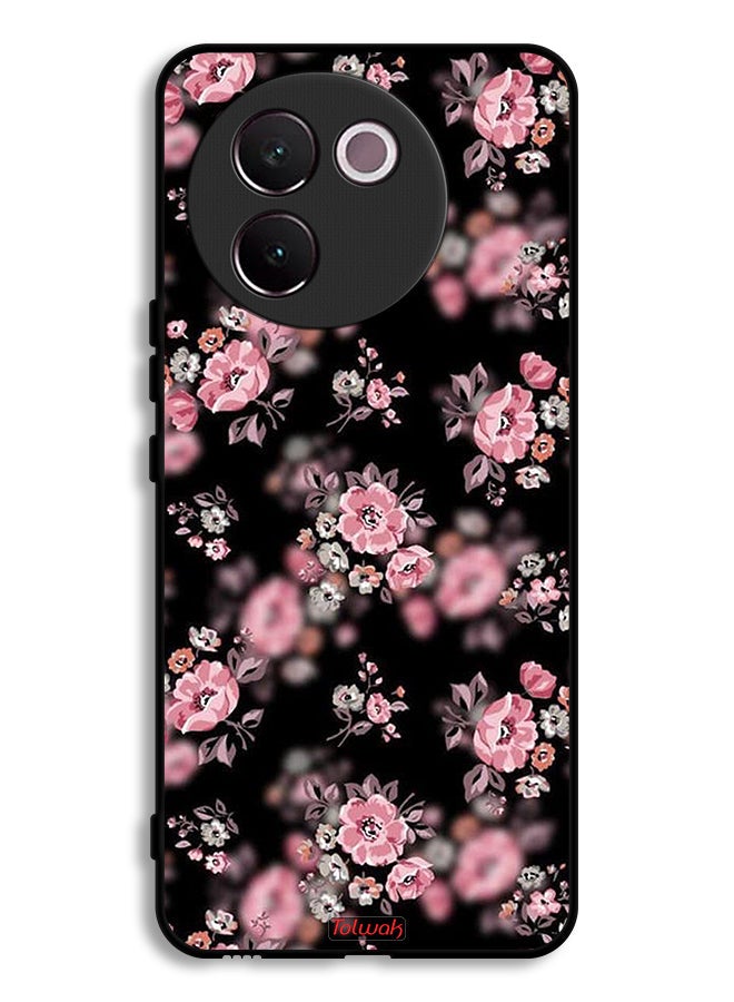 Tolwak Vivo V30e 5G Protective Case Cover Portrait Flowers Pattern - Image 1