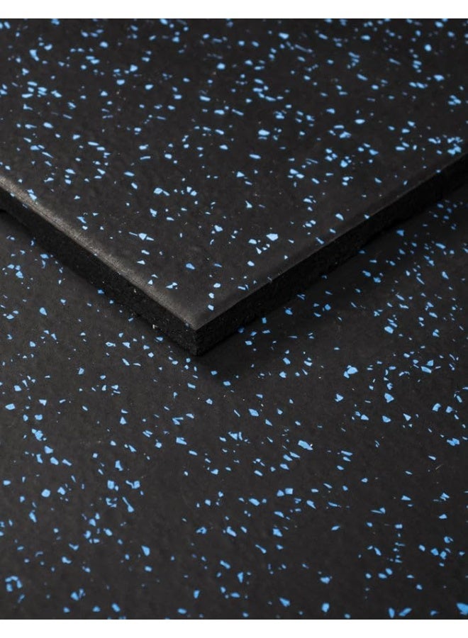 terrain Multipurpose Rubber Flooring Tile – 20 mm Thick, 100 × 100 cm, Speckled Blue - Image 1