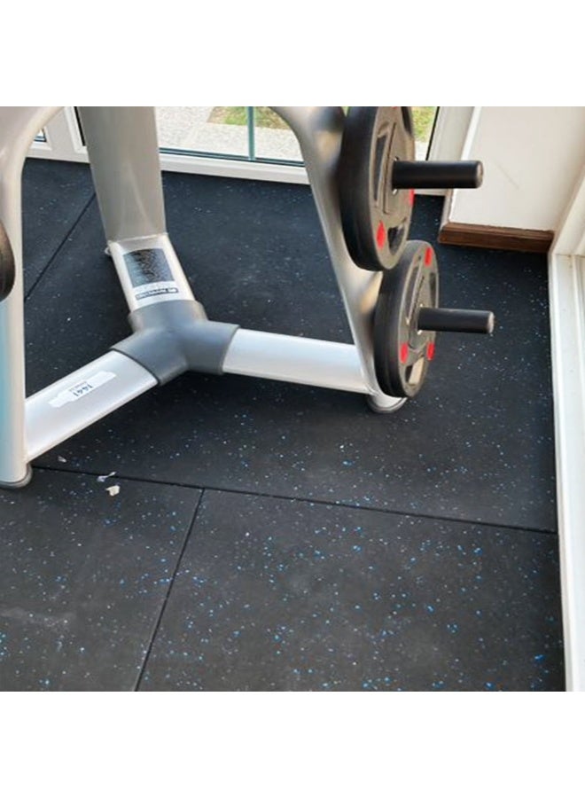 terrain Multipurpose Rubber Flooring Tile – 20 mm Thick, 100 × 100 cm, Speckled Blue - Image 3