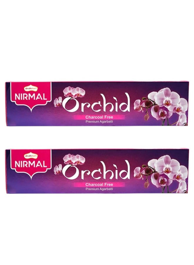 Nirmal Orchid Premium Fragrance 140 Incense Stick Agarbatti by Shubhkart (Pack of 2)  - Image 1