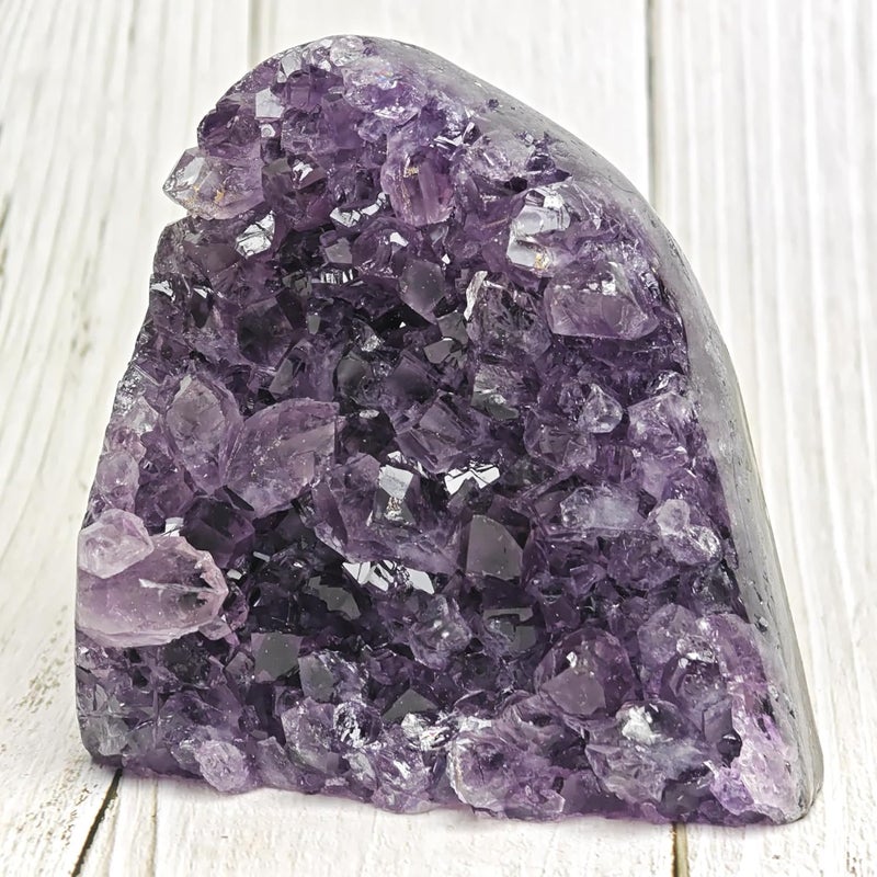Plus Value Natural Amethyst Rock Cluster Clears Geopathic Stress Helps Improve Student Academic Performance Results Home Office Desk Decor Positivity Kids Bedroom Rakshabandhan Gifting 726grams - Image 1