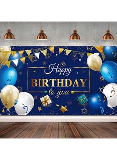 Happy Birthday Decorations Banner Navy Blue And Gold Happy Birthday Sign Birthday Party Supplies Photo Backdrop Background For Birthday Party Favor Children Men Women Celebration 72.8 X 43.3 Inch - pzsku/ZFC0BF7346A4DE2540A69Z/45/_/1692166156/0b84753e-c29e-40b4-8ed3-2c9a97aed703