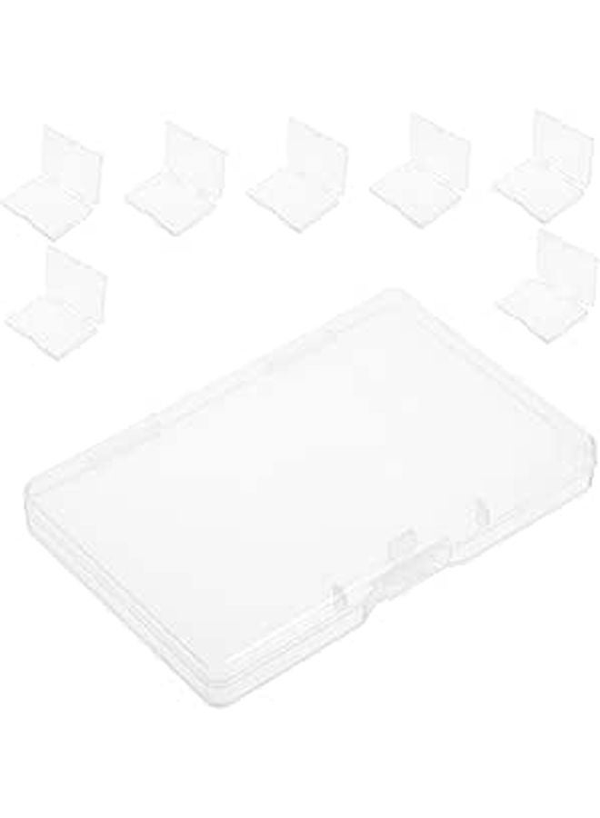 8 Pcs Plastic Business Card Holder Storage Box For Greeting Poker Cards - Image 1