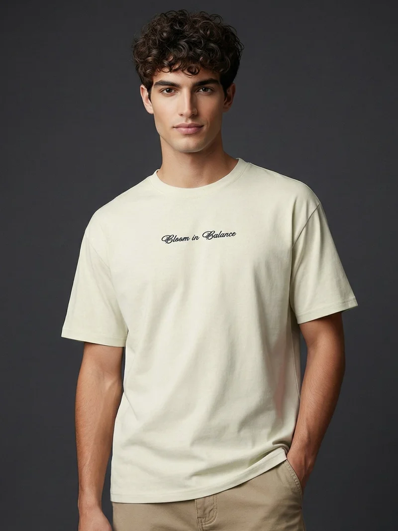 NOBERO NOBERO Men's Premium Oversized Printed T-Shirt