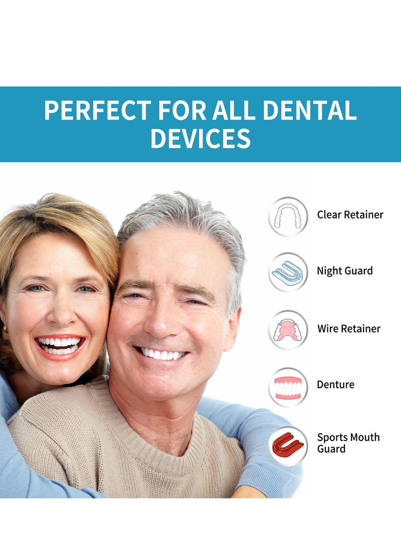 EELHOE Denture Cleaning Foam Aligner Retainer Cleaning Foam for Night Mouth Guard False Teeth Cleaning  - Image 5