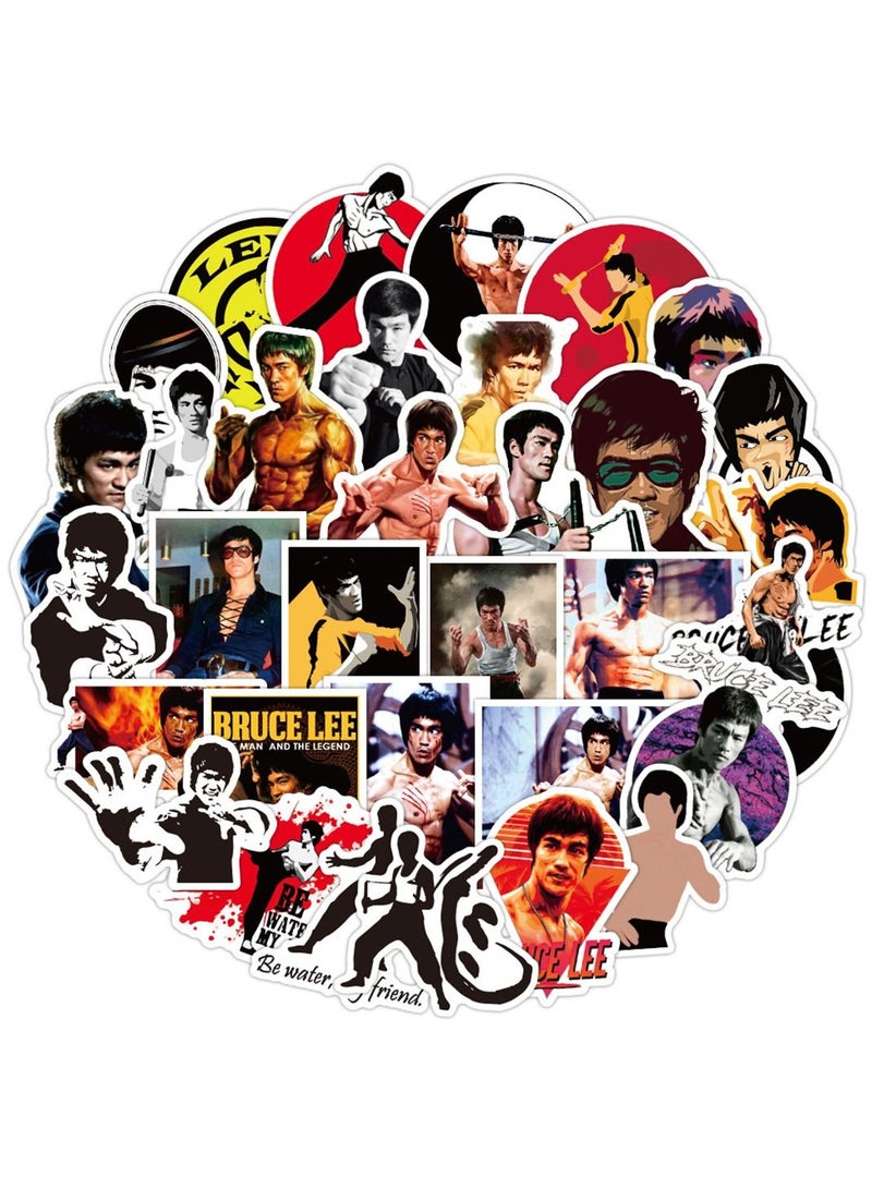 general 50-Piece Bruce Lee Cute Vinyl Waterproof Sticker - Image 2