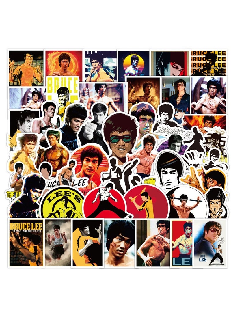 general 50-Piece Bruce Lee Cute Vinyl Waterproof Sticker - Image 1