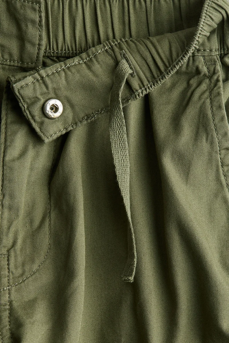 H&M Cotton Canvas Parachute Trousers