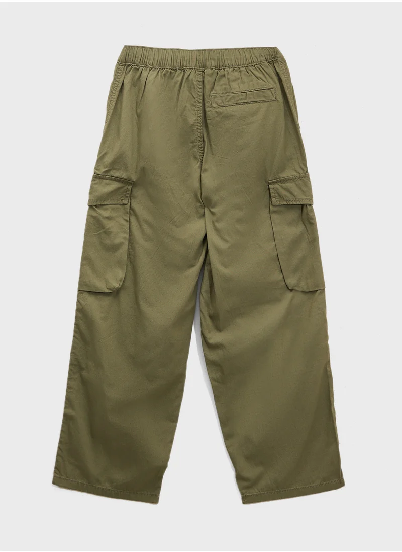 H&M Cotton Canvas Parachute Trousers