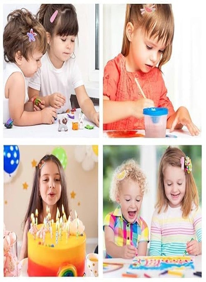 LOCKLUX Kids Hair Clip Set | Cute Cartoon Clips for Girls | Baby Hair Clip | Trendy Clips for Kids | Stylish Hair Accessories for Girls & Toddlers Random design (Yellow&Pink, Pack of 28) - Image 4