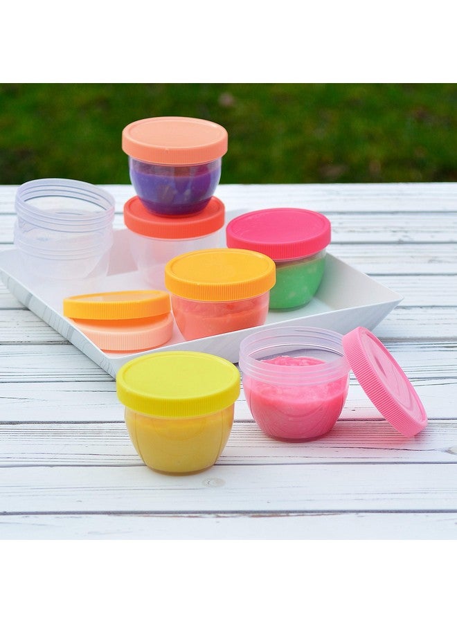 Youngever 18 Sets Baby Food Storage, 6 Ounce Baby Food Containers with Lids, 9 Bright Pink Colors, with Lids Labels - Image 4
