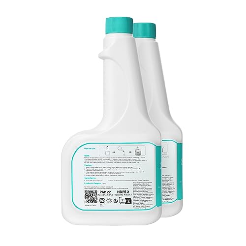 eufy محلول تنظيف الأرضيات الصلبة من يوفاي روبوفاك (زجاجتان)، نسبة التخفيف 1:200، 473 مل، منظف أرضيات، صديق للبيئة، نباتي، متوافق مع أومني C20، X8 برو، X10 أومني، سلسلة G، سلسلة L - Image 2