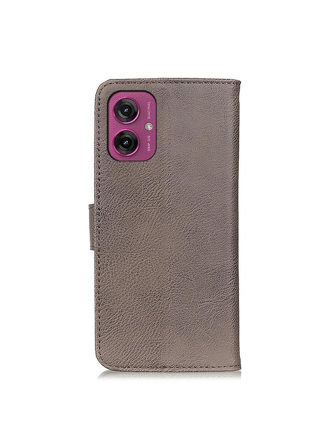 اس-توب جراب لهاتف موتورولا موتو جي 55 5 جي - جراب هاتف خزنة من جلد البقر بتصميم قابل للطي - Image 3