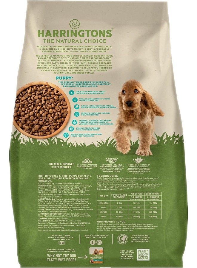 Harringtons Complete Puppy Turkey & Rice Dry Food 10kg - Image 2