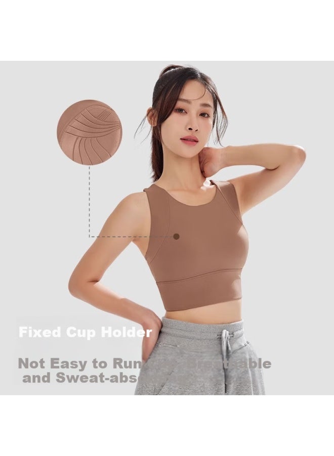 Never Me Women's Sports Bra Yoga Tank Top Fitness Running Shockproof Anti-sagging Inner Wear Outer Wear - Image 3