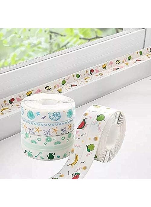krifa Enterprises krifa Enterprises Waterproof Tape for Kitchen Sink Oil Proof Caulk Tape Strip Self Adhesive Bathroom Corner Caulking Sealing Tape Gap Sealer  - Image 1