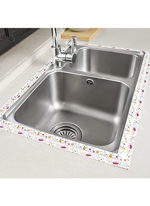 krifa Enterprises krifa Enterprises Waterproof Tape for Kitchen Sink Oil Proof Caulk Tape Strip Self Adhesive Bathroom Corner Caulking Sealing Tape Gap Sealer  - Image 4
