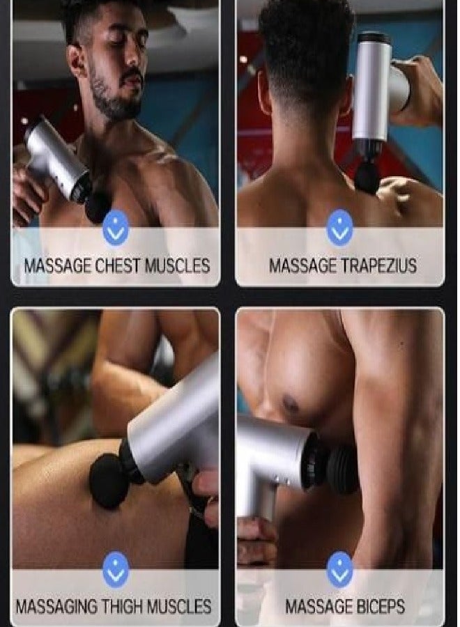 Massage gun for the face and all parts of the body - blue - Image 2