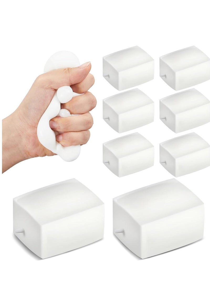 KASTWAVE 10 Pcs Soft Tofu Imitation Fidget Toys - Stress and Anxiety Relief Sensory Toys for Relaxation and Focus, Ideal for Party Supplies - Image 1