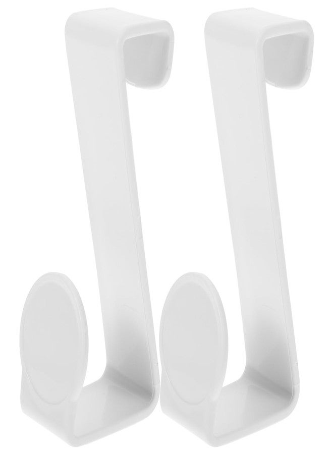 TOPPERFUN 2Pcs Potty Seat Hooks, Multipurpose Plastic Tank Couples for Hanging Potty Holder Toilet Training Seat, Washer Specific Z-Shaped Toilet Storage Hooks for Bathroom, Kitchen and Other Home - Image 1